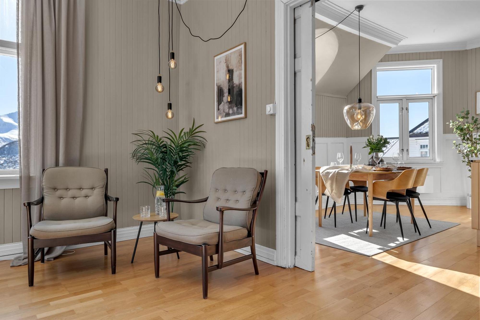 Lovely City Center Apartment With Amazing Views And Free Parking! ترومسو المظهر الخارجي الصورة